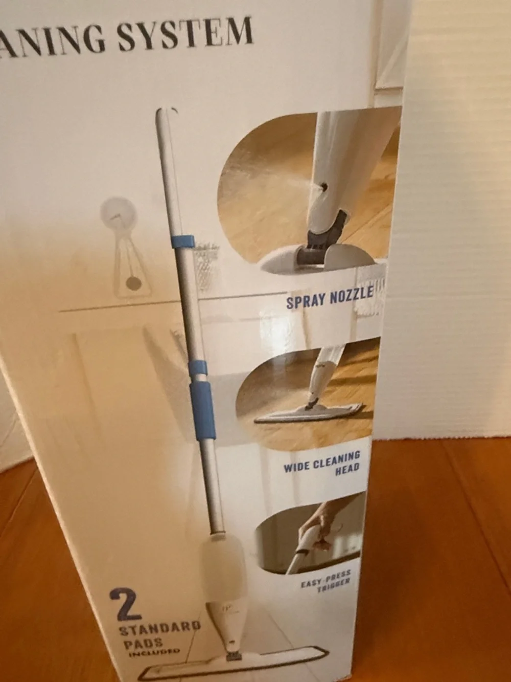 LIVING+ Manual Spray Mop cleaning system w/ 2 pads New